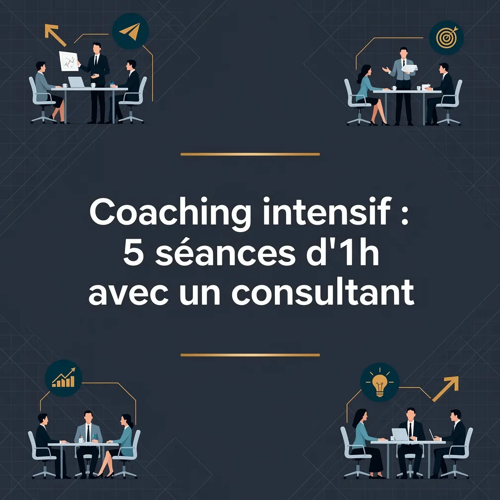 Coaching intensif : 5 séances d'1h avec un consultant